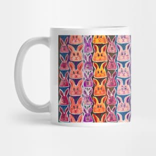 Colourful Watercolour Bunny Rabbits Mug